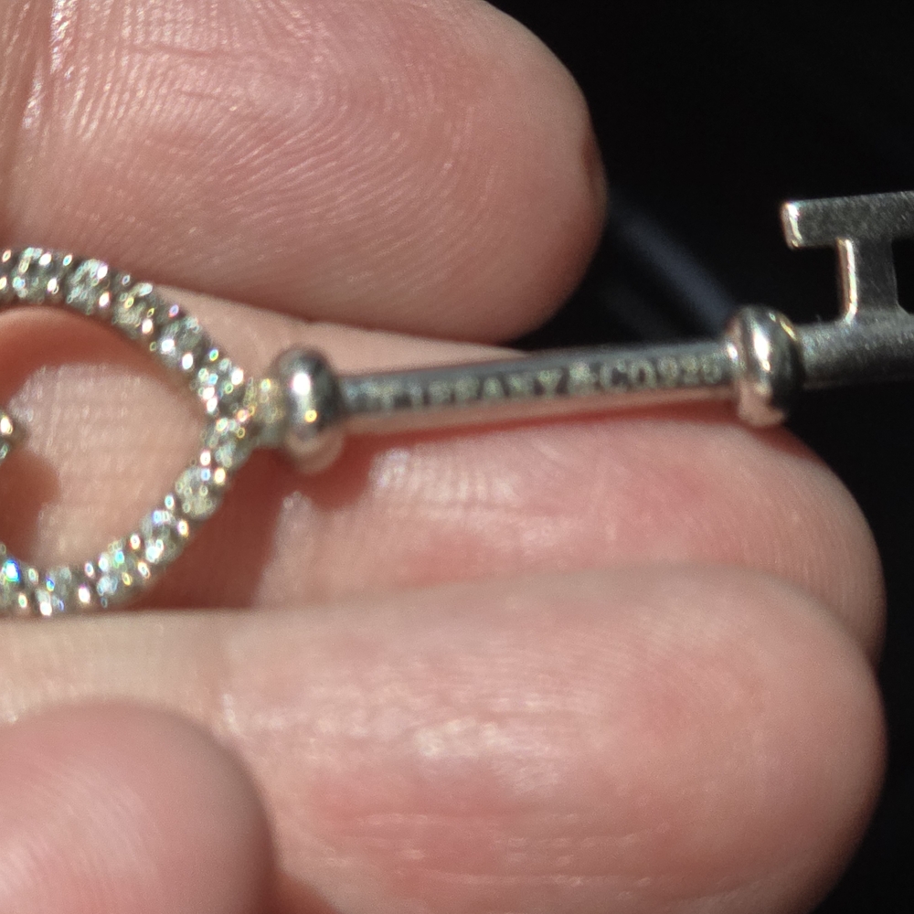 Tiffany & Co. Silver Key Pendant Necklace - Picture 5 of 7